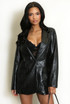 PU Oversized Blazer