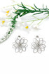 3D Flower Spiral Earrings 