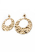 Oversized Circle Dangle Earrings