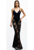 Sheer Lace Maxi Dress With Bodysuit 