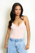 Lace Trim V Neck Bodysuit