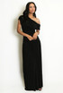 Drape Bardot Ruched Maxi Dress