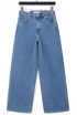 Washed Wide Leg Dad Fit Jeans