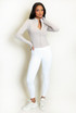 Contrast Piping Active Zip Top