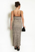 Knit Striped Cami Midi Dress