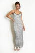 Knit Striped Cami Midi Dress