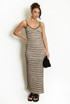 Knit Striped Cami Midi Dress