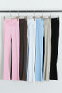 Overlap Front Flare Hem Legging