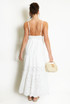 Embroidery Anglaise Strappy Maxi Dress