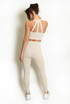 Strappy Back Crop Top And Cross Over Legging Set