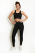 Strappy Back Crop Top And Cross Over Legging Set