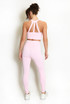 Strappy Back Crop Top And Cross Over Legging Set