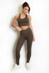 Strappy Back Crop Top And Cross Over Legging Set