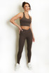 Strappy Back Crop Top And Cross Over Legging Set