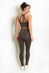 Strappy Back Crop Top And Cross Over Legging Set