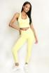 Strappy Back Crop Top And Cross Over Legging Set