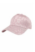 Satin Leopard Print Baseball Cap