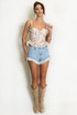 Floral Peplum Bodice Top- PRE-ORDER
