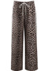 Leopard Print Side Stripe Jogger 