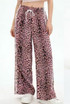 Leopard Print Side Stripe Jogger 