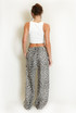 Leopard Print Side Stripe Jogger 