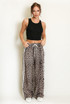 Leopard Print Side Stripe Jogger 