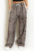 Leopard Print Side Stripe Jogger 