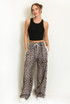 Leopard Print Side Stripe Jogger 