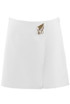 Wrap Skort With Embossed Buckle 