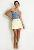 Wrap Skort With Embossed Buckle 