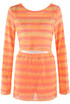 Zig Zag Crop Top and Skirt Set