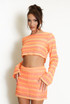 Zig Zag Crop Top and Skirt Set