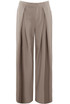Pleated Wide Leg Flowing Trouser