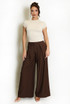 Pleated Wide Leg Flowing Trouser
