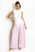 Pleated Wide Leg Flowing Trouser