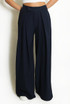 Pleated Wide Leg Flowing Trouser