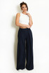 Pleated Wide Leg Flowing Trouser