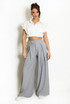 Pleated Wide Leg Flowing Trouser