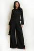 Pleated Wide Leg Flowing Trouser