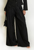 Pleated Wide Leg Flowing Trouser