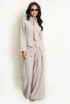 Pleated Wide Leg Flowing Trouser