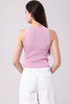 Twist Front Buckle Trim Crop Top 