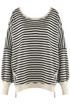 Striped Oversize Sweatshirt