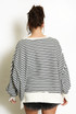 Striped Oversized Sweatshirt