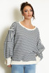 Striped Oversized Sweatshirt