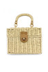 Natural Wicker Box Bag