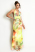 Abstract Tie Dye Halter Neck Maxi Dress