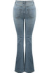 Mid Blue Wide Leg Jeans