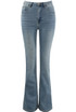 Mid Blue Wide Leg Jeans