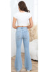 Mid Blue Wide Leg Jeans